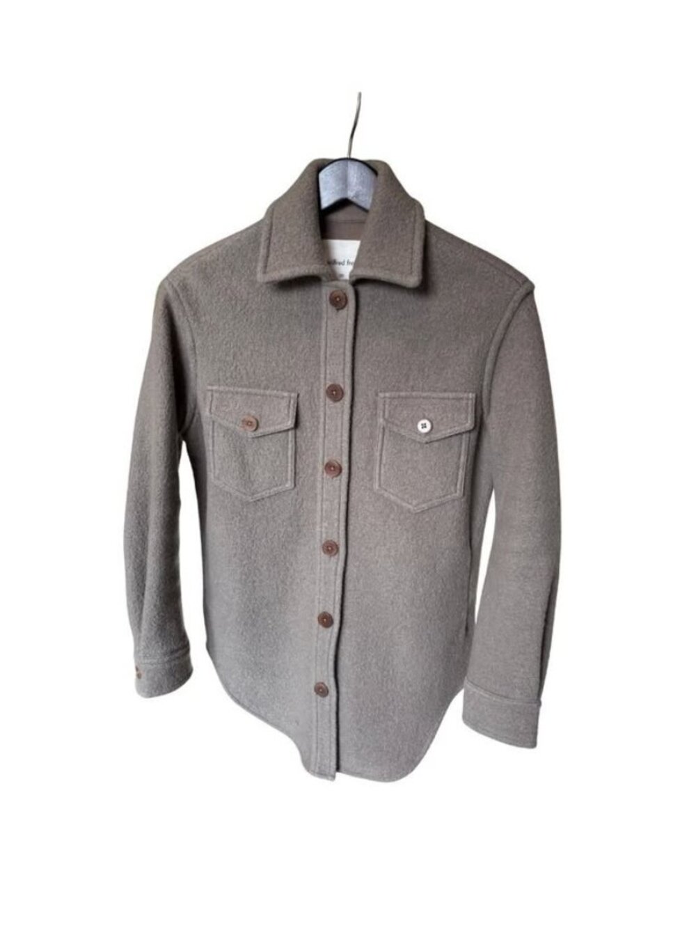 Wilfred Free Taupe Shacket / Jacket (XXS)